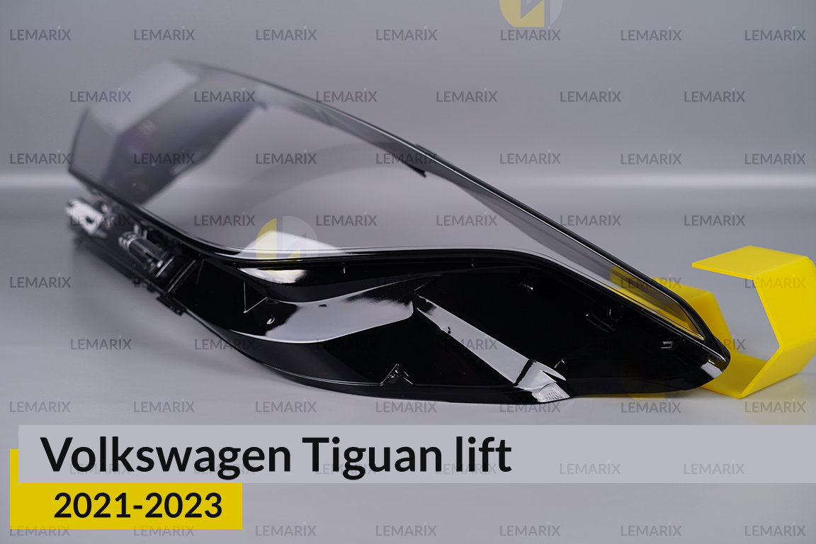 Скло фари VW Volkswagen Tiguan (2021-2023) рест ліве