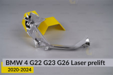 Хромована маска мала внутрішня BMW 4 G22 G23 G26 Laser (2020-2024) дорест права