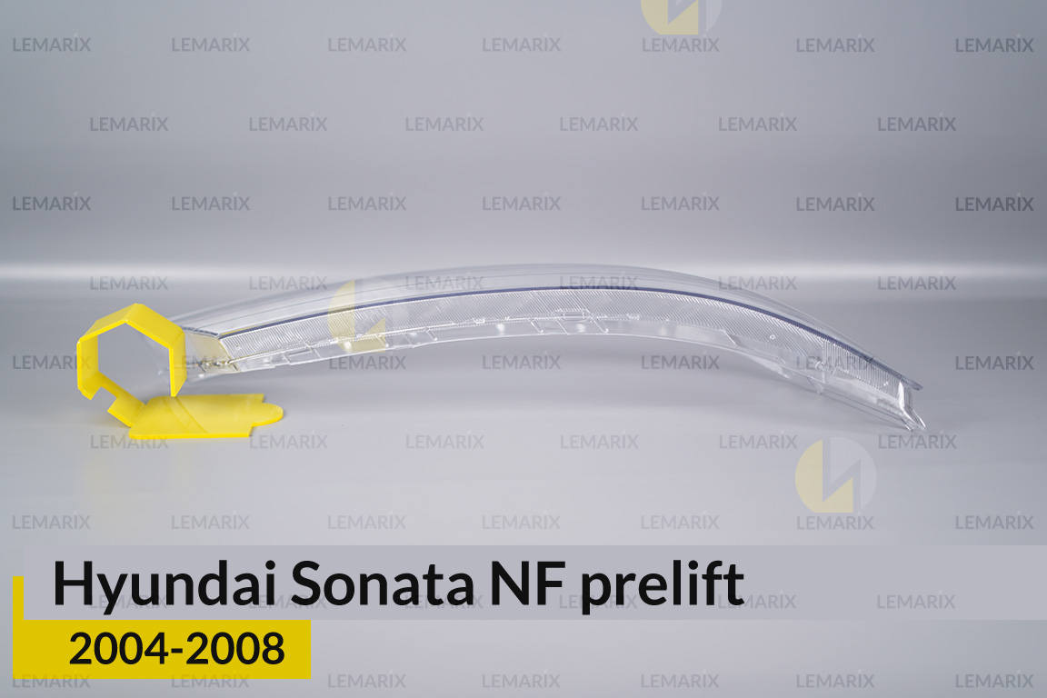 Скло фари Hyundai Sonata NF (2004-2008) дорест праве