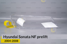 Скло фари Hyundai Sonata NF (2004-2008) дорест праве