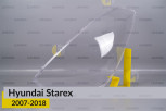 Скло фари Hyundai Starex (2007-2018) ліве