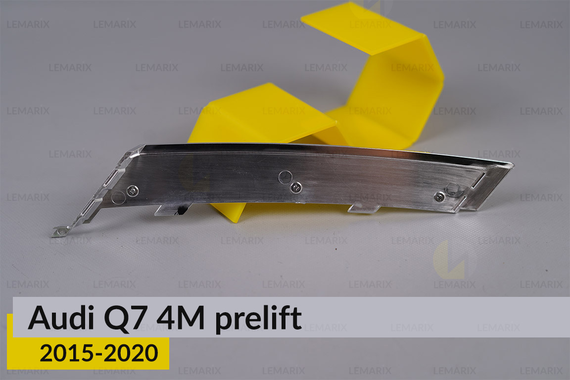 Хромований декор внутрішнього світловода верхній Audi Q7 4M (2015-2020) дорест правий