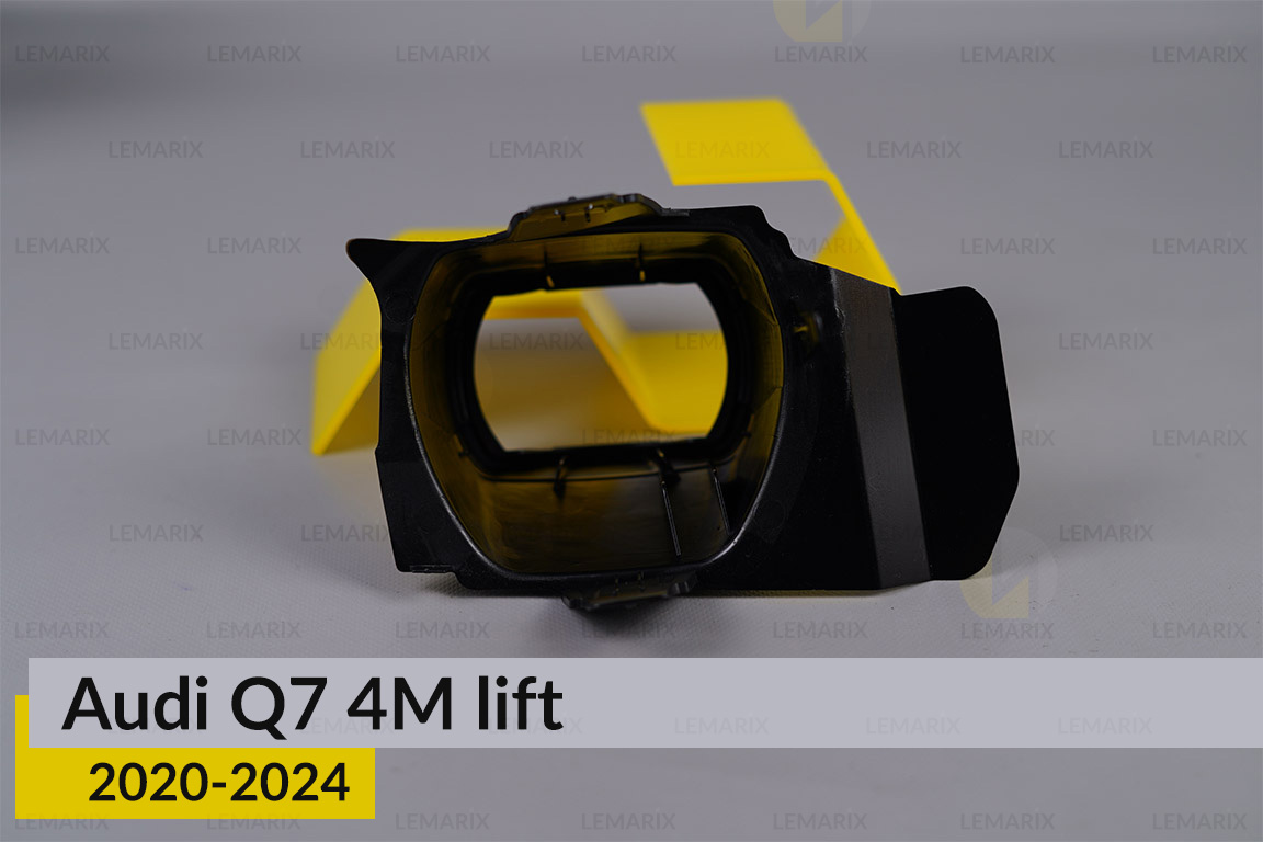 Хромована декоративна маска лінзи Audi Q7 4M (2020-2024) рест ліва