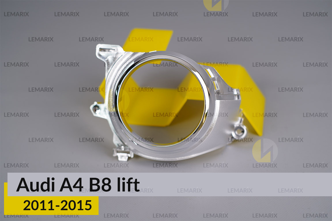 Хромована маска лінзи Audi A4 B8 (2011-2015) рест ліва