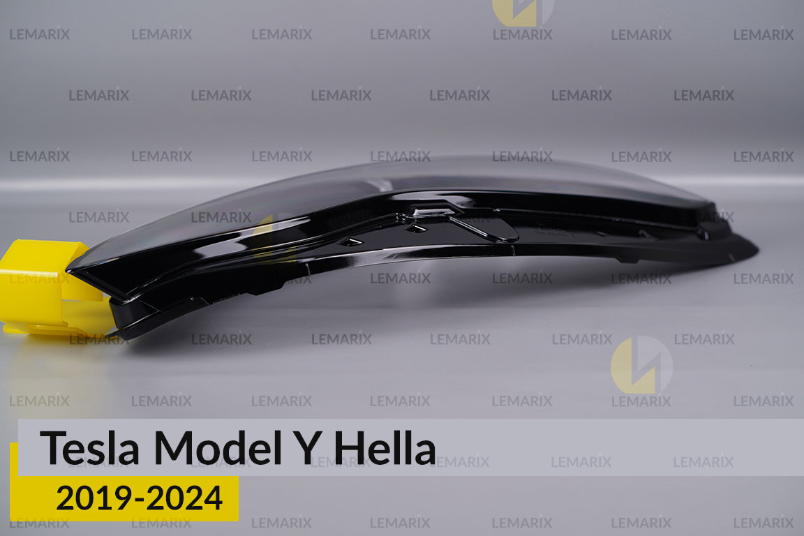 Скло фари Tesla Model Y Hella (2019-2023) праве