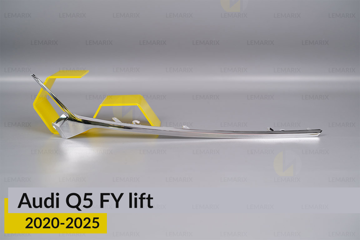 Хромована декоративна маска середня Audi Q5 FY (2020-2025) рест права