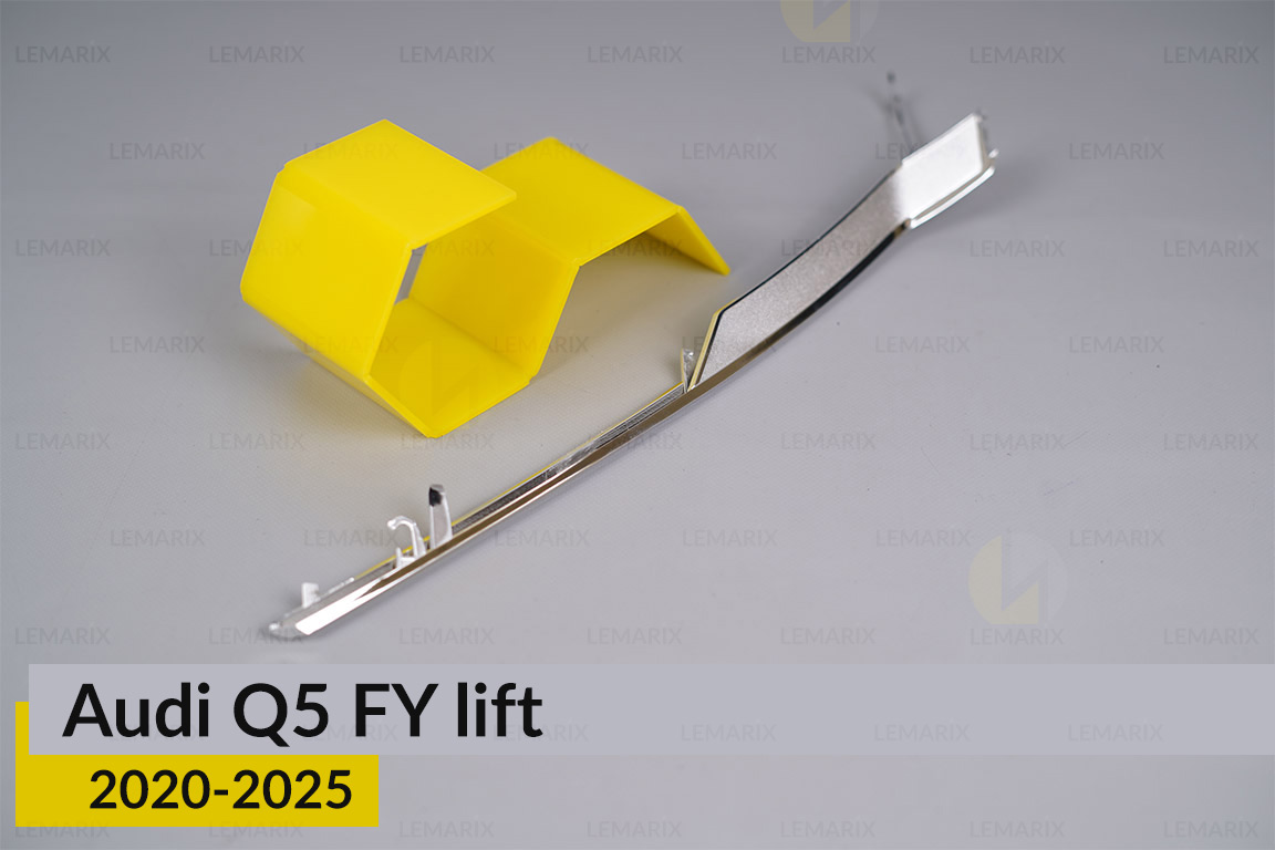 Хромована декоративна маска середня Audi Q5 FY (2020-2025) рест права