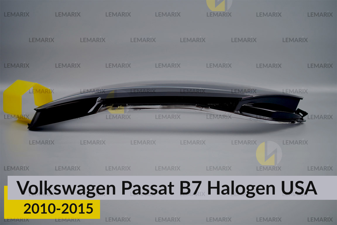 Скло фари VW Volkswagen Passat B7 USA Halogen (2010-2015) ліве
