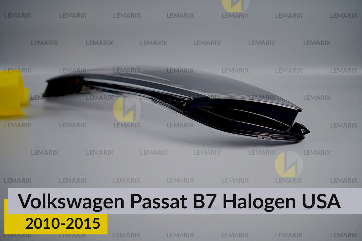 Скло фари VW Volkswagen Passat B7 USA Halogen (2010-2015) ліве