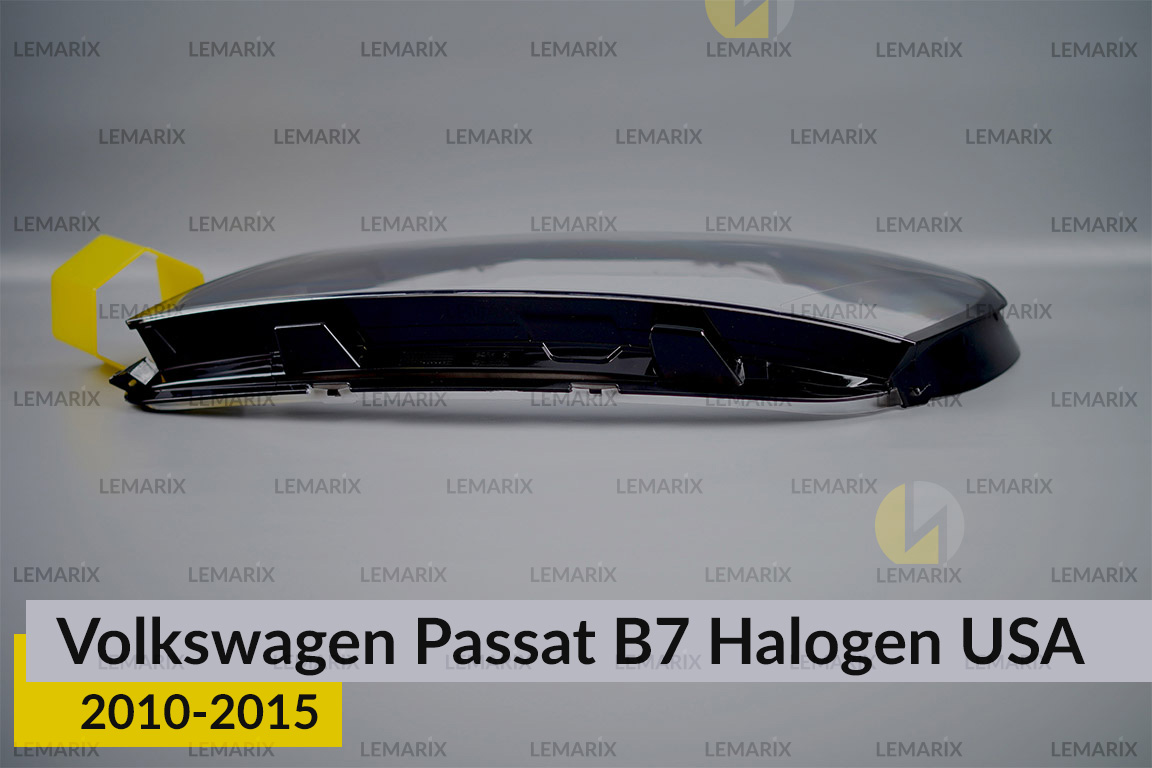 Скло фари VW Volkswagen Passat B7 USA Halogen (2010-2015) ліве