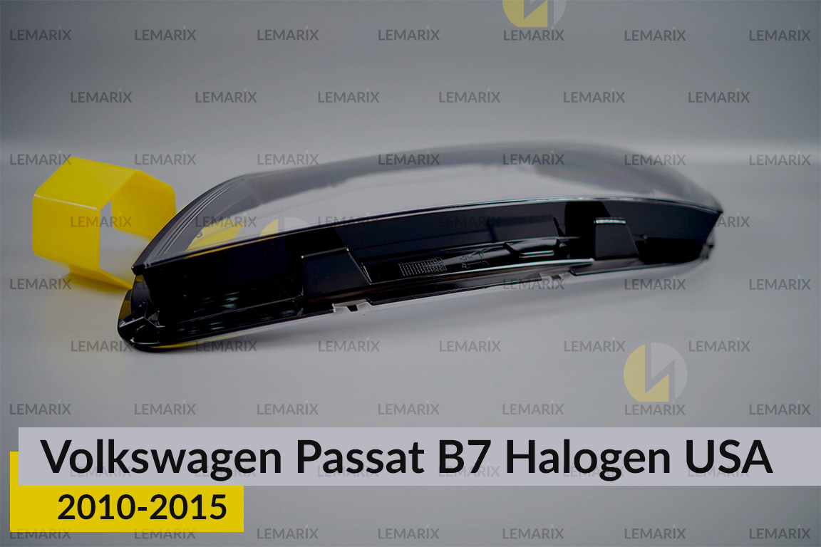 Скло фари VW Volkswagen Passat B7 USA Halogen (2010-2015) ліве