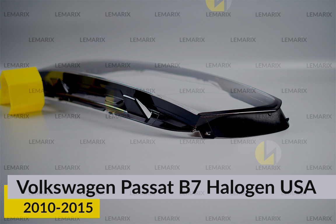 Скло фари VW Volkswagen Passat B7 USA Halogen (2010-2015) ліве