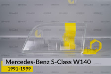 Стекло фары Mercedes-Benz S-Class W140 (1991-1999) левое