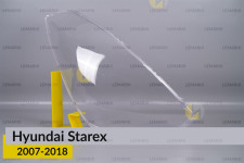 Скло фари Hyundai Starex (2007-2018) праве