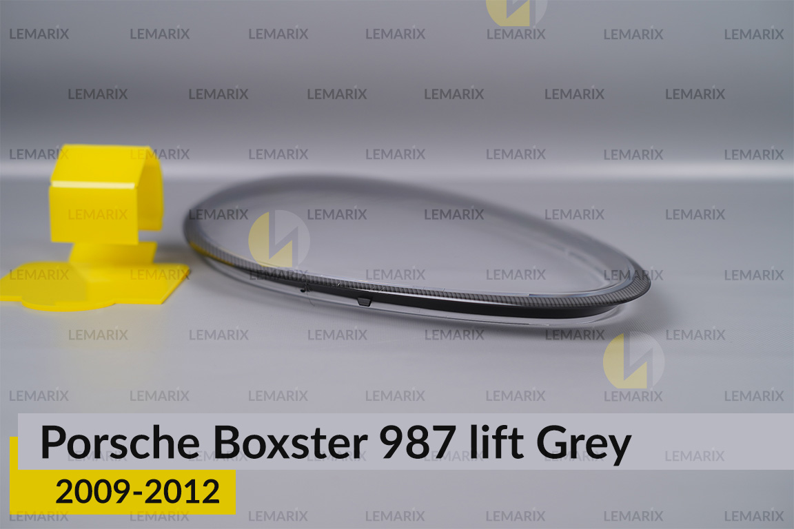 Скло фари Porsche Boxster 987 Grey (2009-2012) рест праве
