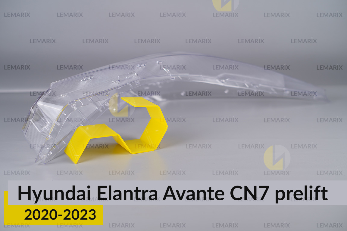 Скло фари Hyundai Elantra Avante CN7 (2020-2023) дорест праве