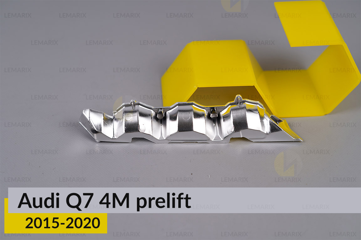 Хромована маска світлорозсіювача Audi Q7 4M (2015-2020) дорест права