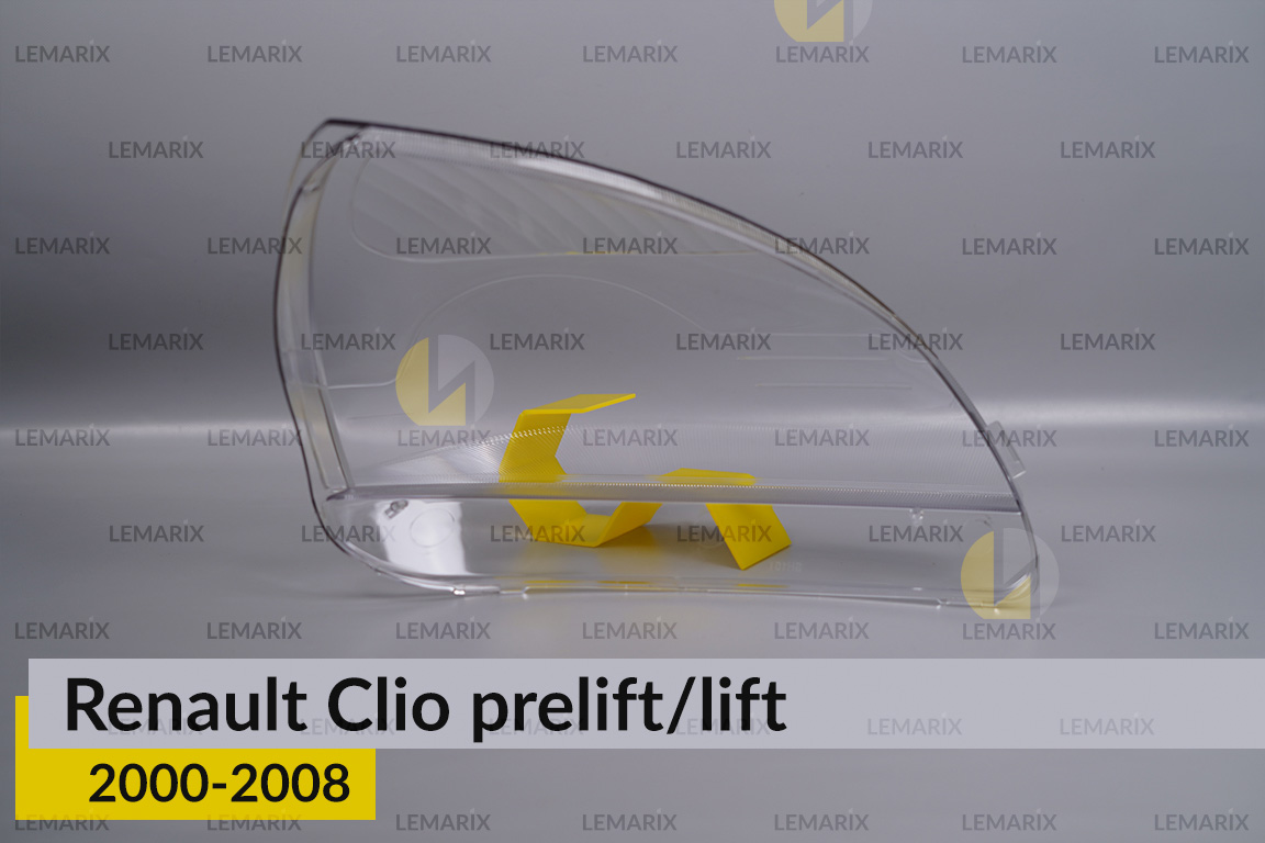 Скло фари Renault Clio (2000-2008) дорест/рест ліве