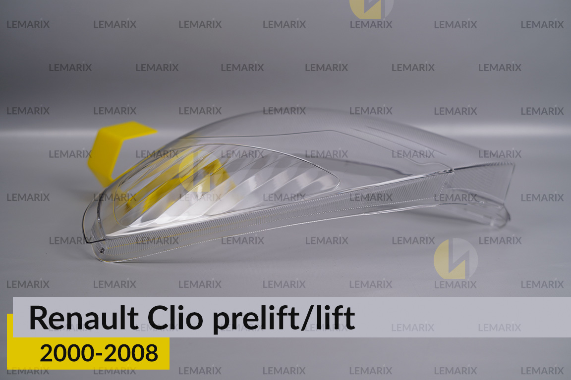Скло фари Renault Clio (2000-2008) дорест/рест ліве