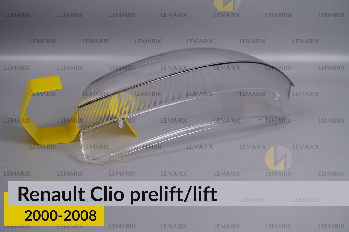 Скло фари Renault Clio (2000-2008) дорест/рест ліве