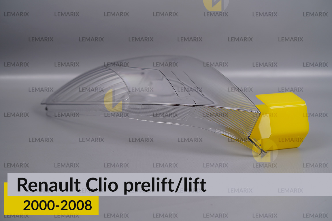 Скло фари Renault Clio (2000-2008) дорест/рест ліве