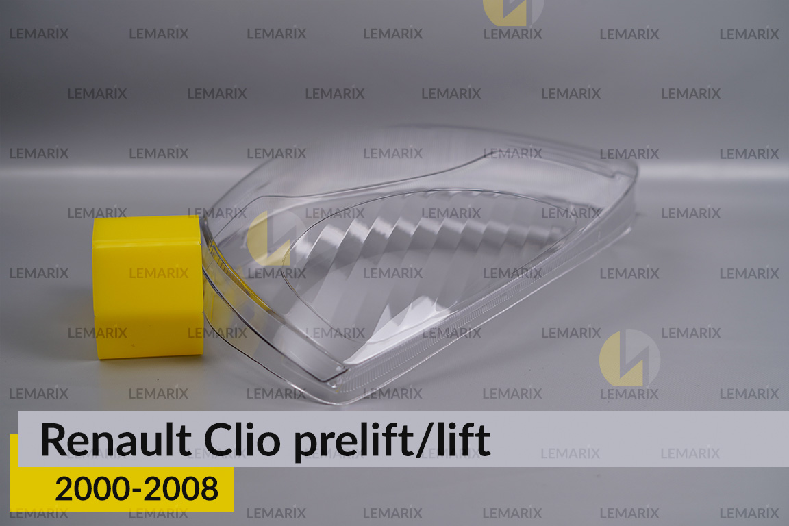 Скло фари Renault Clio (2000-2008) дорест/рест ліве