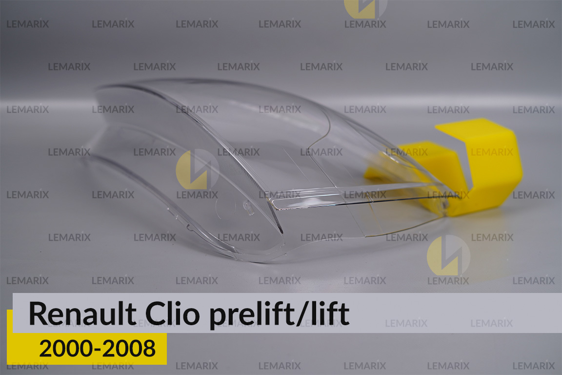 Скло фари Renault Clio (2000-2008) дорест/рест ліве