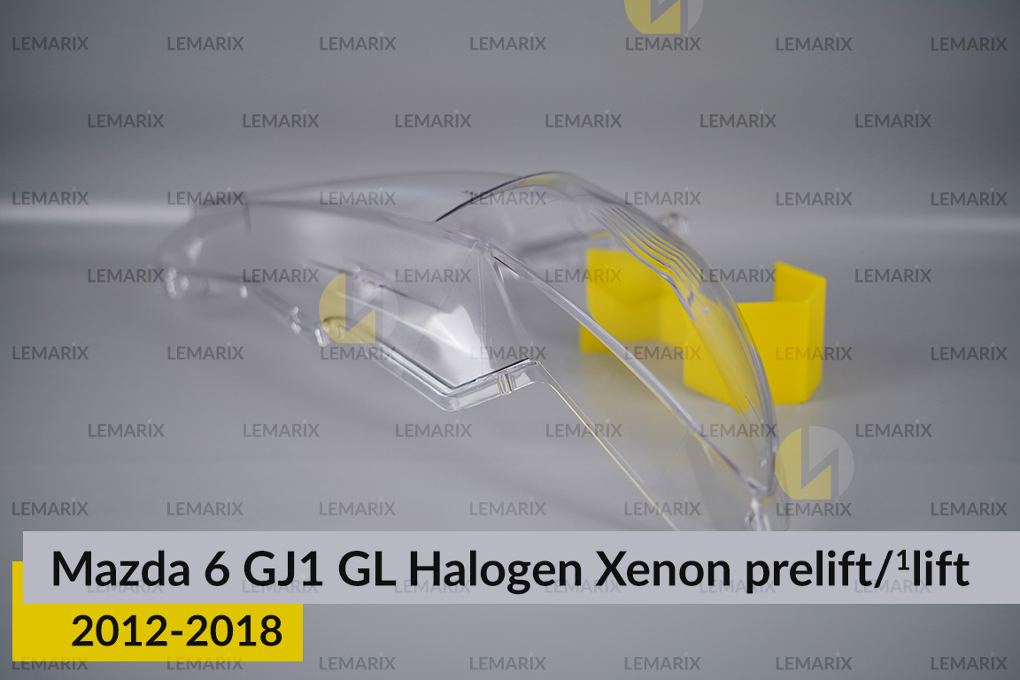 Скло фари Mazda 6 GJ1 GL Halogen Xenon (2012-2018) дорест/1 рест праве
