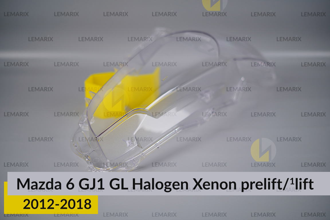 Скло фари Mazda 6 GJ1 GL Halogen Xenon (2012-2018) дорест/1 рест праве