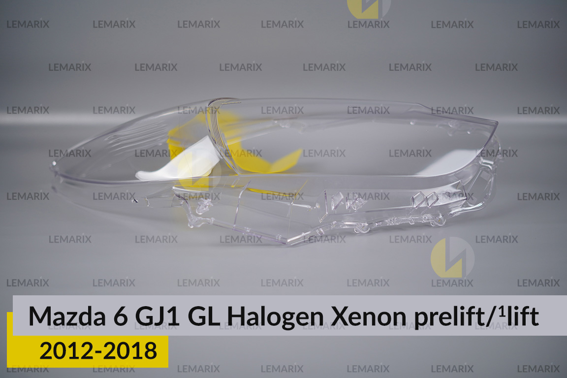 Скло фари Mazda 6 GJ1 GL Halogen Xenon (2012-2018) дорест/1 рест праве