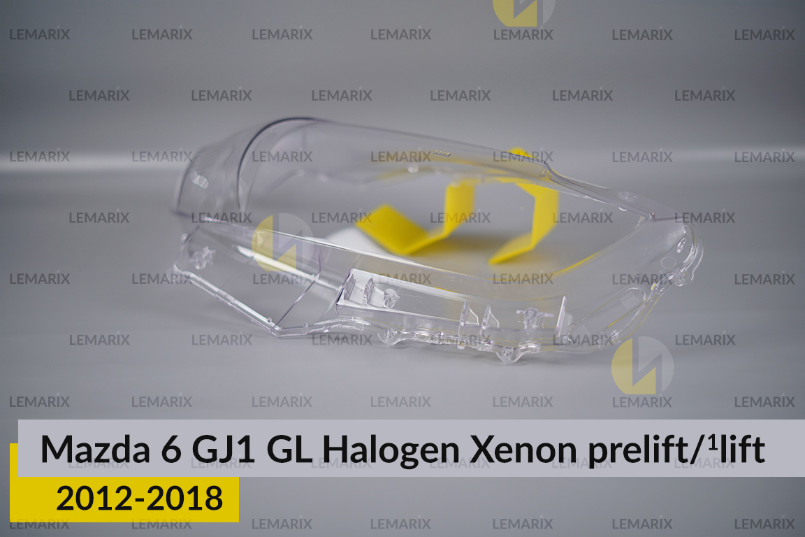 Скло фари Mazda 6 GJ1 GL Halogen Xenon (2012-2018) дорест/1 рест праве