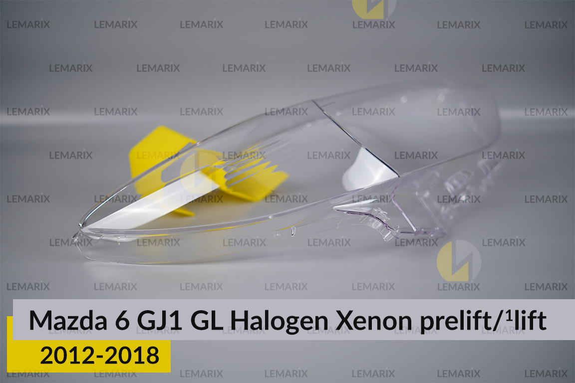 Скло фари Mazda 6 GJ1 GL Halogen Xenon (2012-2018) дорест/1 рест праве