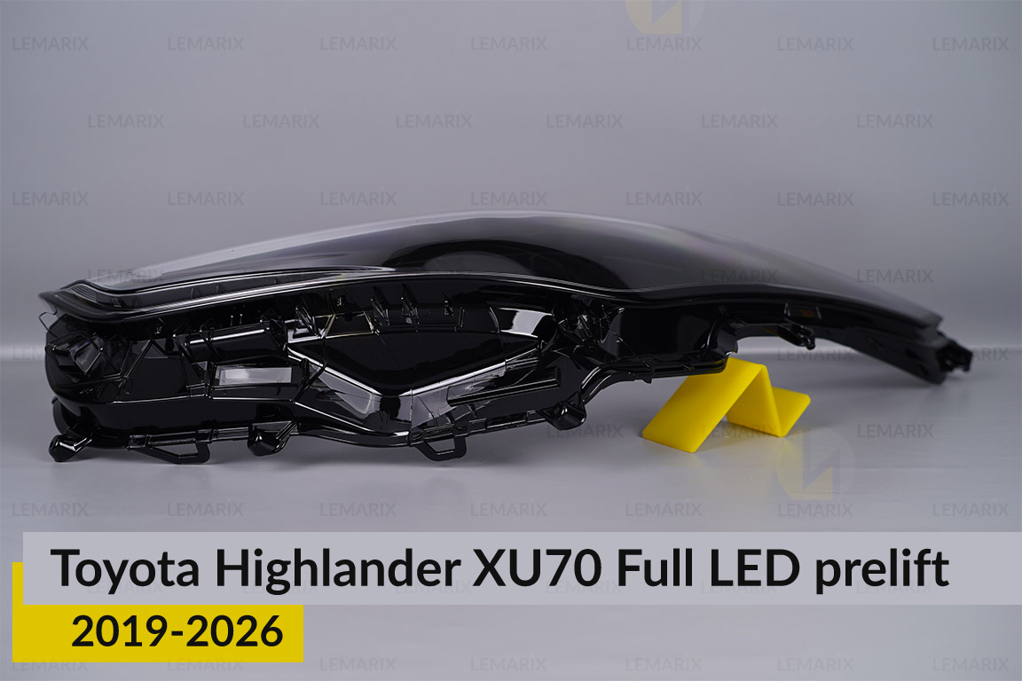 Скло фари Toyota Highlander XU70 Full LED (2019-2026) дорест ліве
