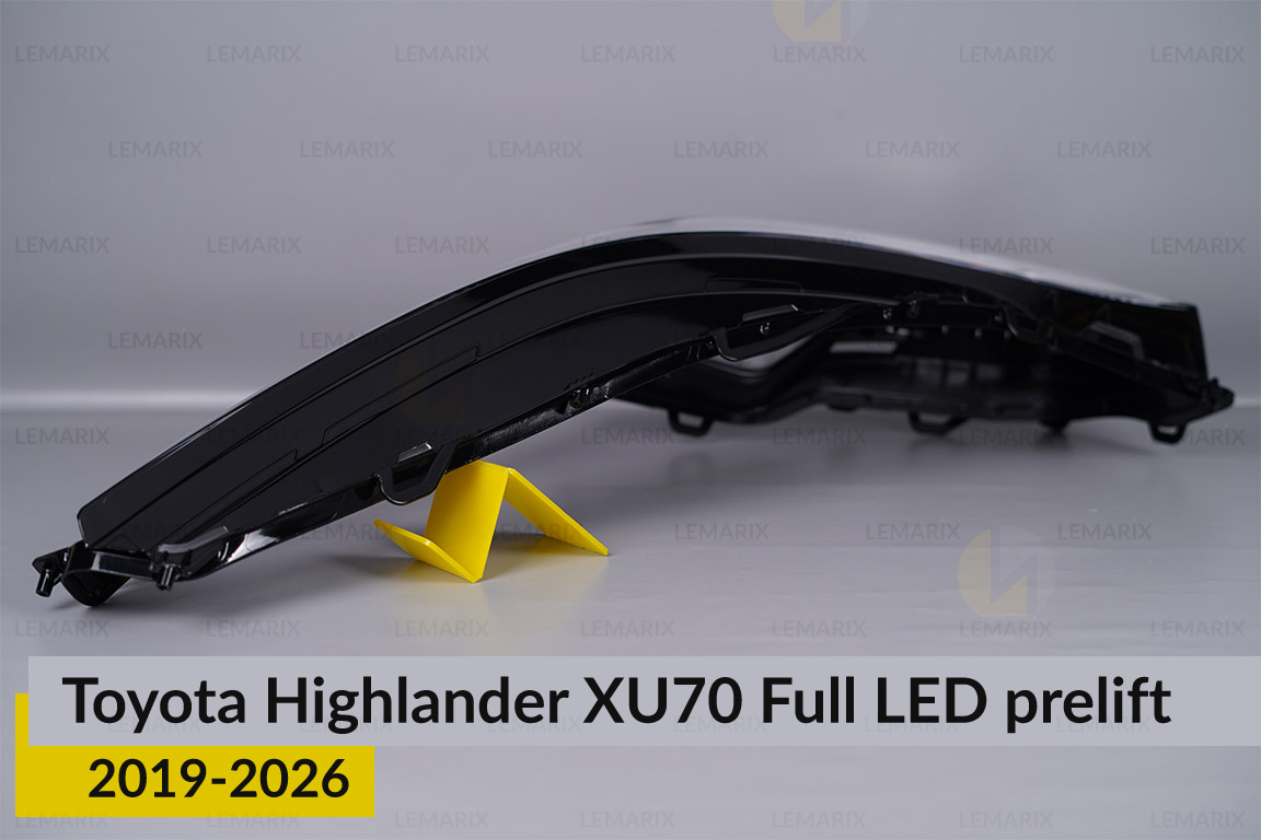 Скло фари Toyota Highlander XU70 Full LED (2019-2026) дорест ліве