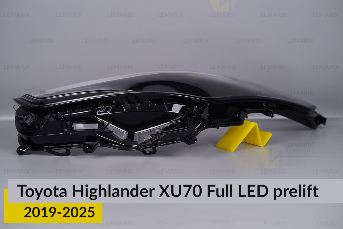 Скло фари Toyota Highlander XU70 Full LED (2019-2026) дорест ліве