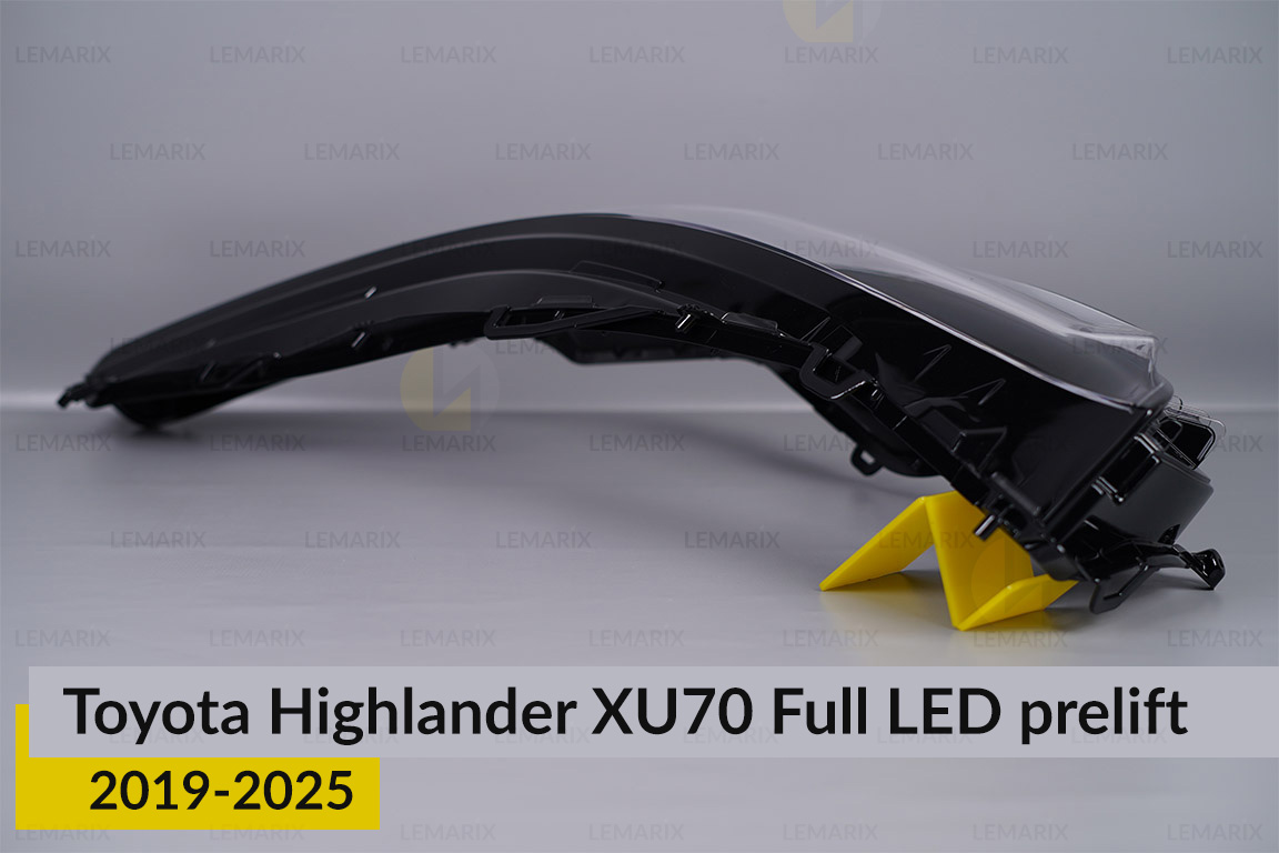 Скло фари Toyota Highlander XU70 Full LED (2019-2026) дорест ліве