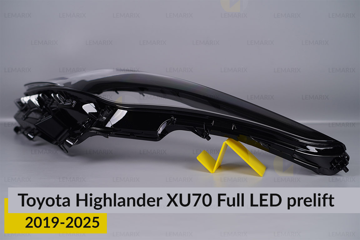 Скло фари Toyota Highlander XU70 Full LED (2019-2026) дорест ліве
