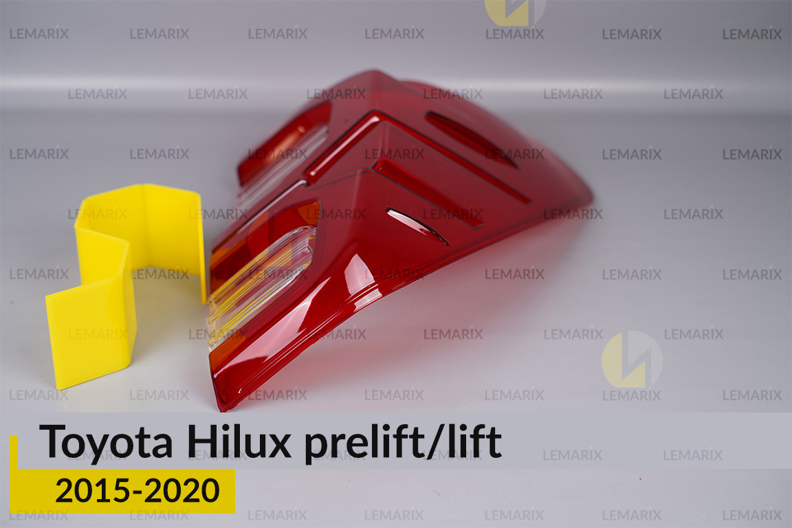Скло заднього ліхтаря Toyota Hilux (2015-2020) дорест/рест ліве
