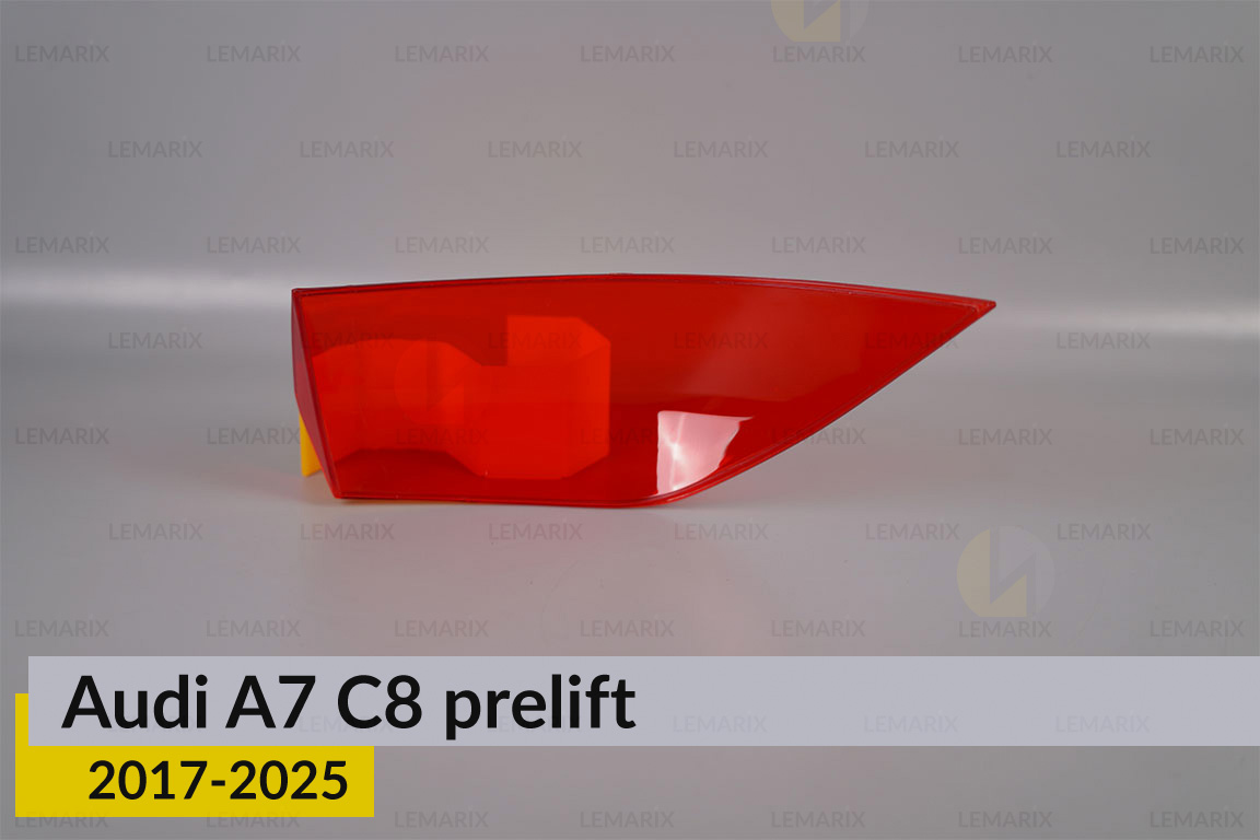 Скло заднього ліхтаря зовнішнє в крилі Audi A7 C8 (2017-2025) дорест праве