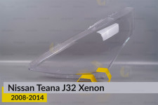 Скло фари Nissan Teana J32 Xenon (2008-2014) ліве