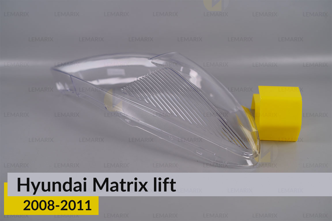 Скло фари Hyundai Matrix (2008-2011) рест праве
