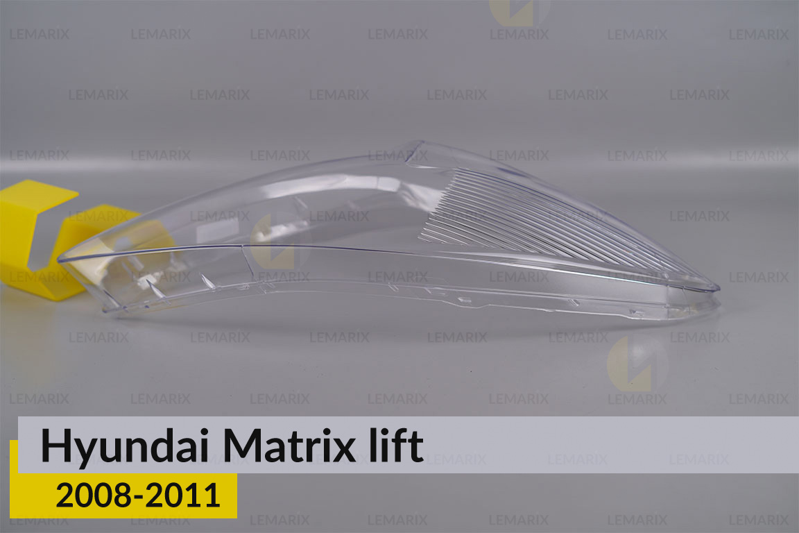 Скло фари Hyundai Matrix (2008-2011) рест праве