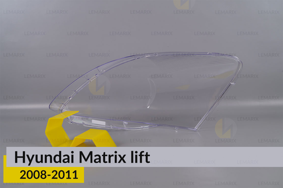 Скло фари Hyundai Matrix (2008-2011) рест праве