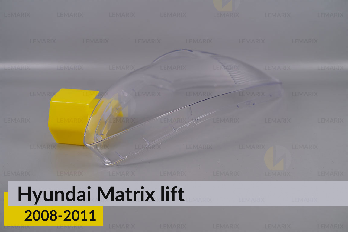 Скло фари Hyundai Matrix (2008-2011) рест праве