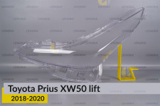 Стекло фары Toyota Prius XW50 (2018-2020) рест левое
