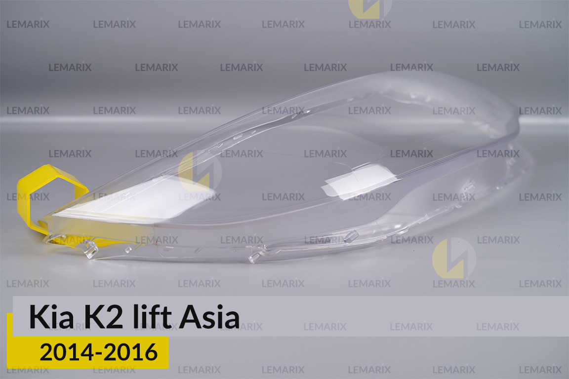 Скло фари Kia K2 Asia (2014-2016) рест праве