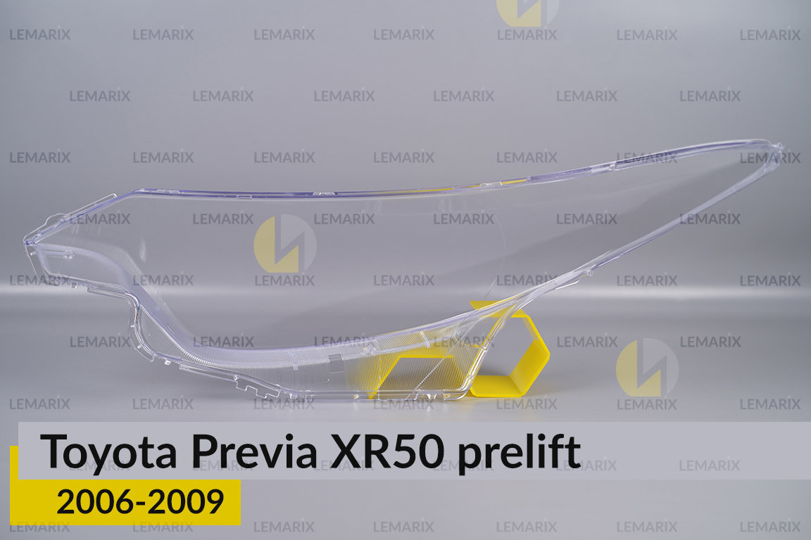 Скло фари Toyota Previa XR50 (2006-2009) дорест праве