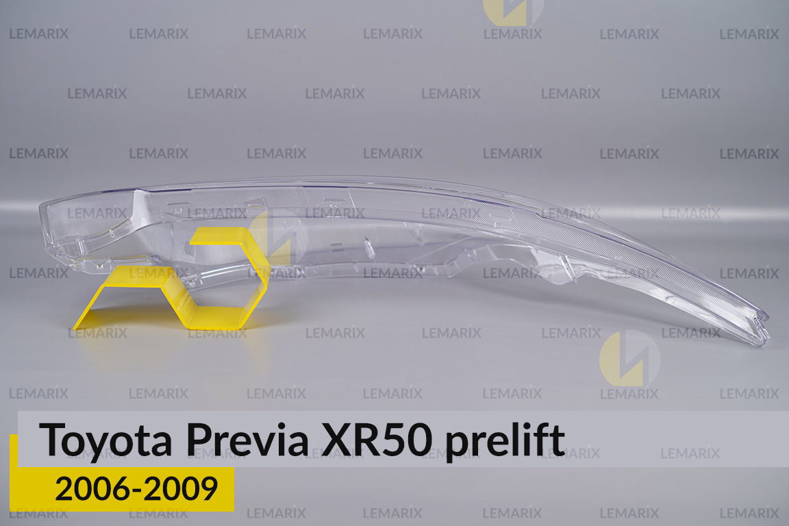 Скло фари Toyota Previa XR50 (2006-2009) дорест праве