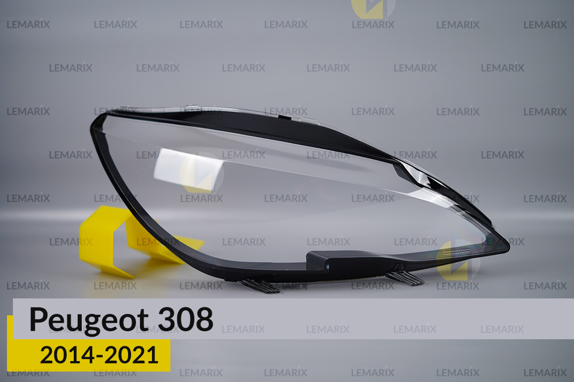 Скло фари Peugeot 308 (2014-2021) праве
