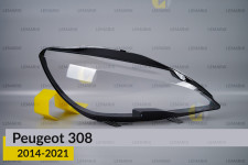 Скло фари Peugeot 308 (2014-2021) праве